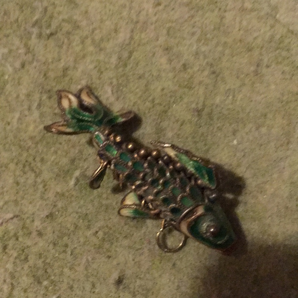 Enameled pendant